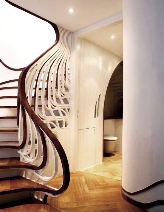 Độc đáo với cầu thang lượn sóng - Archi