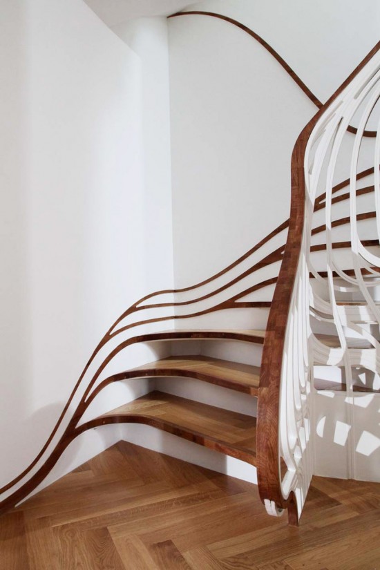 Độc đáo với cầu thang lượn sóng - Archi