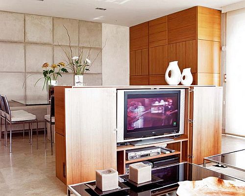 Những ý tưởng hay trong bố trí kệ tivi trong phòng khách | ảnh 10