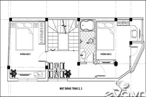 Tư vấn kiến trúc nhà diện tích 38m2 trên đất méo | ảnh 3