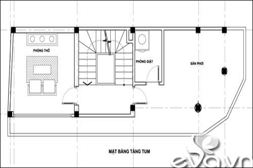 Tư vấn kiến trúc nhà diện tích 38m2 trên đất méo | ảnh 4
