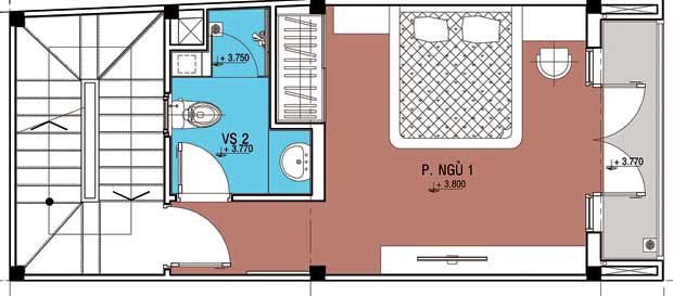 Thiết kế ngôi nhà nhỏ gọn, xinh xắn DT 4 x 8,5m | ảnh 2