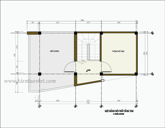 Thiết kế nhà chia lô tóp hậu diện tích 33m2 | ảnh 6