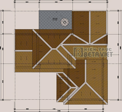 Thiết kế biệt thự 2 tầng trên mảnh đất méo | ảnh 5