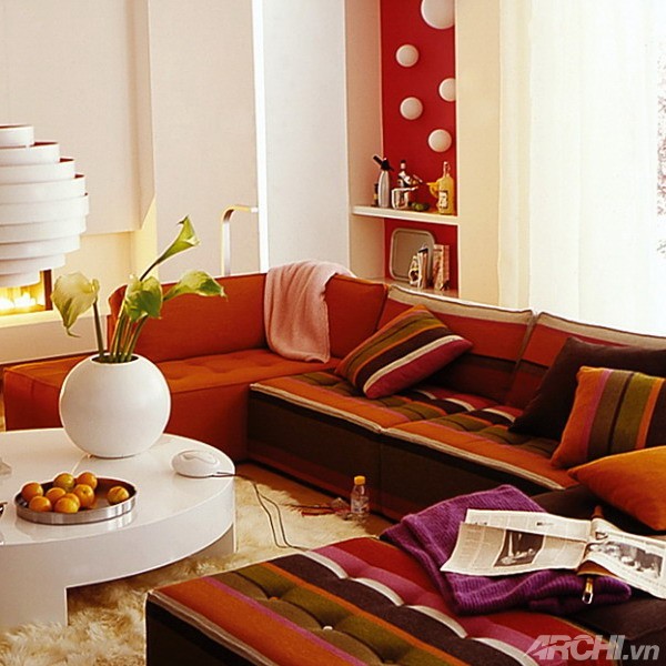 Màu sắc ấm áp cho nhà mùa lạnh - Archi