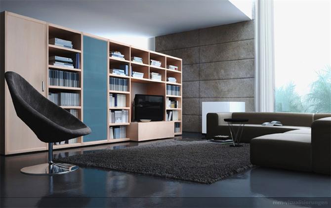 Công ty truyền thông Archi - Sử dụng sắc nâu trong phòng khách