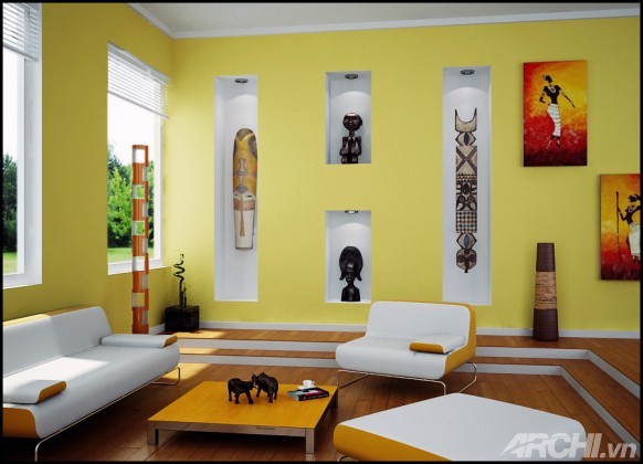 10 thiết kế phòng khách ấn tượng đón năm mới - Archi