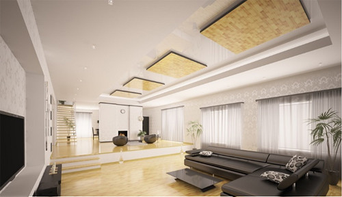 Kiểu trần thạch cao được sử dụng để phân chia không gian