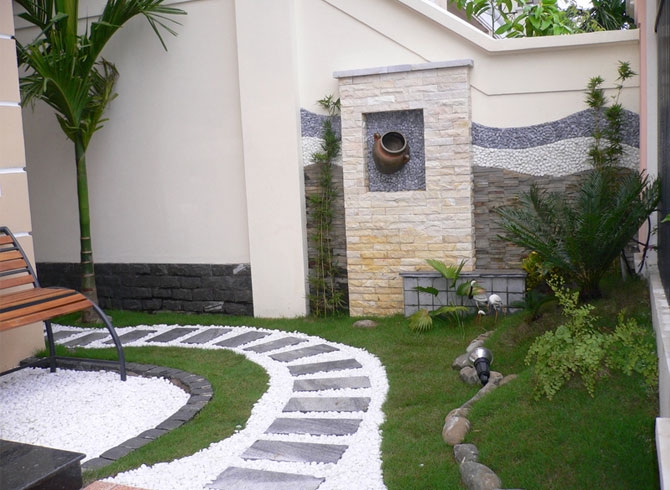 Sân vườn biệt thự đẹp 1
