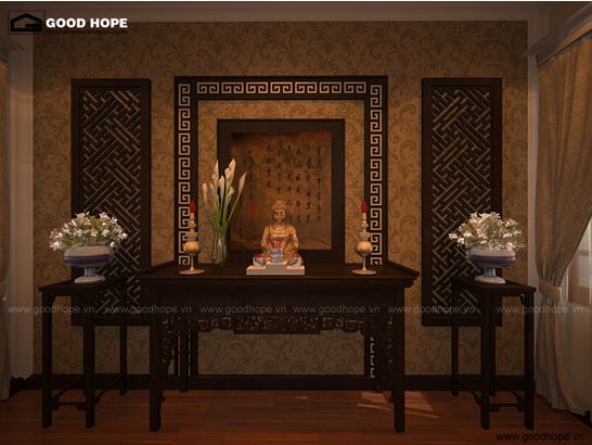Thiết kế nội thất biệt thự cổ điển 1 tầng - Archi