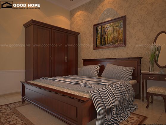 Thiết kế nội thất biệt thự cổ điển 1 tầng - Archi