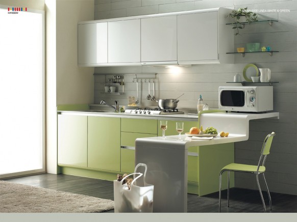 Kích thước tủ bếp phải phù hợp với phòng bếp của bạn tu-bep-mau-xanh-com